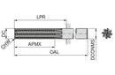 Ceratizit 3A0032-06350.0250.R08..HA.K131 MonsterMill FRP 5259506350 (0725450)