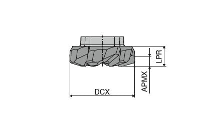 Ceratizit EL25.H25.Z06 CTC5240 CoreLine - High Feed Cutter - MultiLock N 5380102505 (0722239)