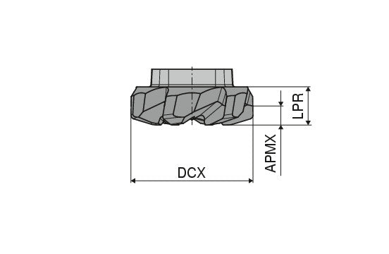 Ceratizit EL20.H20.Z06 CTPX225 CoreLine - High-feed Cutters - MultiLock N 5380202005 (0722250)