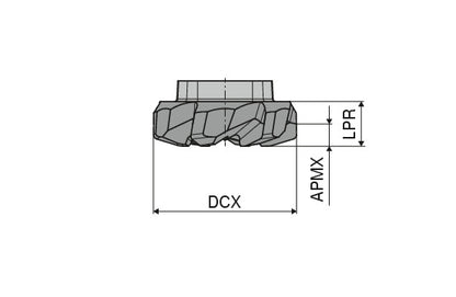 Ceratizit EL20.H20.Z06 CTPX225 CoreLine - High-feed Cutters - MultiLock N 5380202005 (0722250)