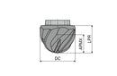 Ceratizit EL12.B12.Z04 CTPX225 CoreLine - Ball-nosed End Mills - MultiLock N 5380401200 (0722244)