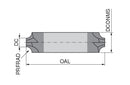 Ceratizit 3DX137-03125.00000.R02.Z01180.HA.B270 Profile End Milling Cutter 5904931318 (0717797)