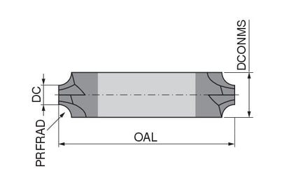 Ceratizit 3DX139-03750.03750.R04.Z00780.HA.B270 CoreLine Profile End Milling Cutter UN 5905137510 (0717827)