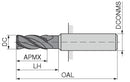 Ceratizit 3DX190-03750.06250.R04.S00000.HA.X104 End Milling Cutter 5905937517 (0717909)