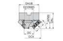 Ceratizit A2420.50.R.03-15.75° MaxiMill Chamfer Cutter 50768075 (0710202)