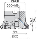 Ceratizit A251.125.R.08-16-RS MaxiMill Shell Mill 50686225 (0717245)