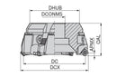 Ceratizit A260.10.R.06 MaxiMill - Combi Mill Base Holder 50715100 (0710630)