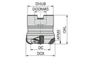 Ceratizit A262.50.R.05-1204 MaxiMill Shell Mill 5078905005 (0722275)