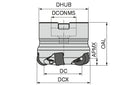 Ceratizit A262.50.R.05-1207 MaxiMill Shell Mill 5079005005 (0722270)