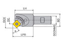 Ceratizit C490.26.R.01-12-B20-AC CoreLine Adjustable Angle Milling Cutter 490-12 5069002000 (0725211)