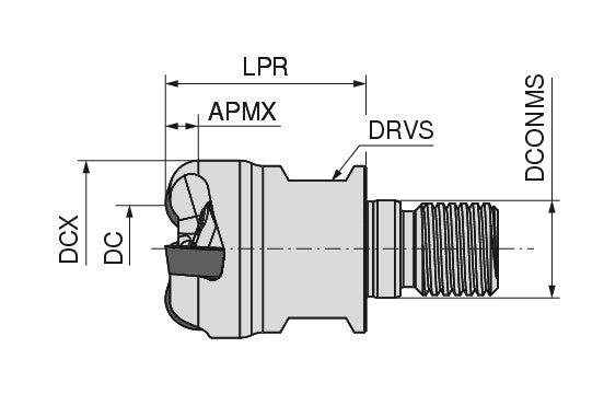 Ceratizit G261.32.R.03-1204 CoreLine Screw-in Cutter 261-12 5079303203 (0722060)