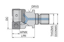 Ceratizit G491.32.R.03-09 MaxiMill 491-09 Screw In Cutter 50773132 (0718237)