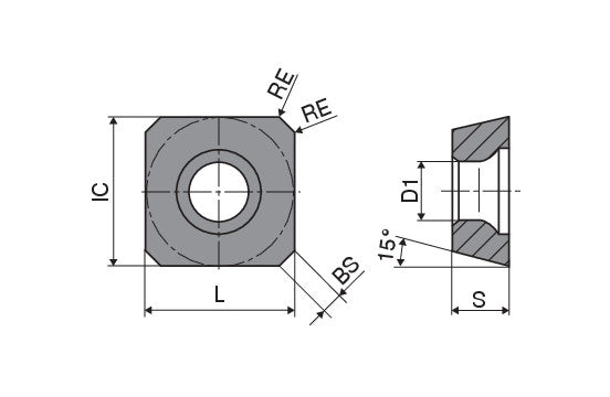 Ceratizit SDHT 0903AESN-F50 CTCS245 MaxiMill Carbide Milling indexable Insert 5110957100 (0721885)