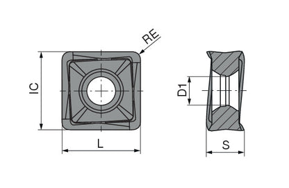 Ceratizit SNHU 09T316SR-M50 CTPM240 CoreLine Carbide Milling indexable Insert 5112041600 (0721880)