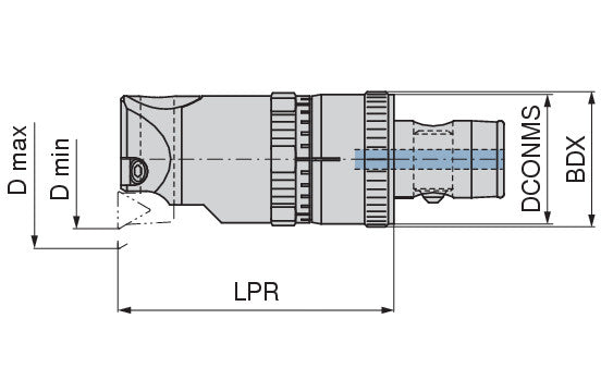 Ceratizit MICRO-ADJ. BORING HEAD ABS25/Ø24,8-Ø33MM SpinTools Precision Adjustment M03 Speed 6281503390 (0660817)