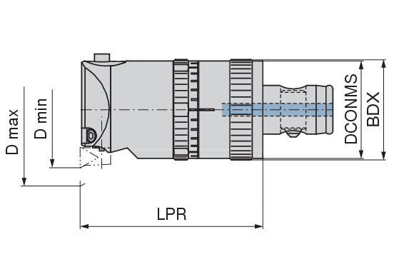Ceratizit MICRO ADJ BORING HEAD ABS50 / Ø62-Ø80MM SpinTools Precision Adjustment M03 Speed 6281508097 (0660821)