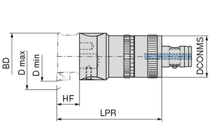 Ceratizit FINE BORING HEAD ABS32 / Ø38 - Ø63 mm SpinTools Precision Adjustment M03 Speed 6281506389 (0660842)