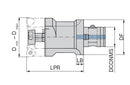 Ceratizit TWIN CUTTER BODY DIA. 109-157MM KOMET TwinKom Base Body 6288155792 (0660943)