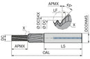 Ceratizit MGF M10 1,5D HPC IK ALCRN NZ7 MonoThread - Thread Milling Cutter With Chamfer Facet 5054810000 (0682283)