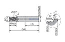 Ceratizit SFSE.G1/8-28.HA.12.20.0.IR/IL.IK TIALN MonoThread Thread Milling Cutter With Chamfer Facet 50818018 (0650765)