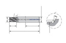 Ceratizit SFSE.NPT1/8-27.HA.10.10.0.IK TIALN MonoThread Thread Milling Cutter With Chamfer Facet 50819018 (0650786)