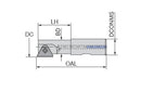 CERATIZIT MWN.27.HB.32.58,0.IK CIRCULAR END MILLING CUTTER 5084327300 (0643876)