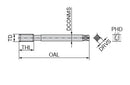 Ceratizit GF CM16X1,5-6HX MOREX R IK TIN Through Hole-blind Hole Machine Thread formers, Right-hand With Carbide Strips 2247416000 (0682352)