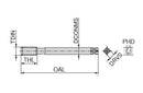 CERATIZIT SALOREX.NW.G3/8.ISO228.DIN5156 DLC HSSE MACHINE TAP SL 2246303700 (0655918)