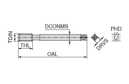 Ceratizit CavTap UNI.UNC1/2-13.2B.~DIN376-C VAP CoreLine Blind Hole Machine taps, Right-hand 22583050 (0655556)