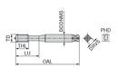 CERATIZIT SALOREX UNI.EG M3.6H MOD.-C VAP HSSE MACHINE TAP SL 2266403000 (0643566)