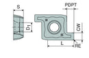 Ceratizit PM 20RG 302504-M20 CTPP430 PM-R 70289526 (0717011)