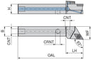 Ceratizit SDJCL 1010 E07 DC CoreLine - 93° - Tool Holder With Screw Clamping 7077301001 (0722157)