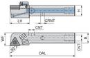 Ceratizit STGCR 2020 K16 DC MaxiLock-S - 90° - Tool Holder With Screw Clamping 7077802000 (0722599)