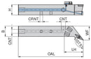 Ceratizit SVHCL 2020 K11 DC CoreLine - 107.5° - Tool Holder With Screw Clamping 7077902001 (0722606)
