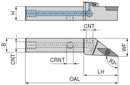 Ceratizit SVJCL 1212 F11 DC CoreLine - 93° - Tool Holder With Screw Clamping 7078001201 (0722633)