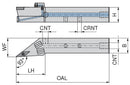 Ceratizit SVJCR 2525 M11 DC CoreLine - 93° - Tool Holder With Screw Clamping 7078002500 (0722624)