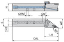 Ceratizit SVJCL 2020 K11 DC CoreLine - 93° - Tool Holder With Screw Clamping 7078002001 (0722635)