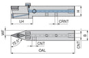 Ceratizit SVVCN 2020 K16 DC CoreLine - 72.5° - Tool Holder With Screw Clamping 7078112000 (0722618)
