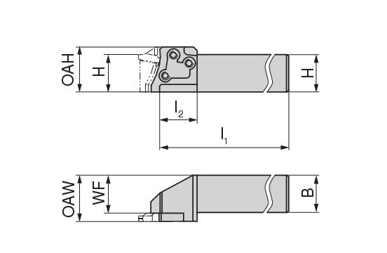 Ceratizit MSS-E16R00-1616G MODULAR CLAMP MSS HOLDER 0° 227015 (0710945)