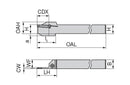 Ceratizit E25R0021-2525M-GX24-3 MonoClamp Radial Monoholder 70862125 (0712215)