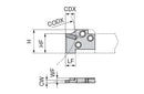 Ceratizit MSS-E20R21-GX24-3 ModularClamp Radial Grooving Module 7086722000 (0712130)