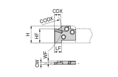 Ceratizit MSS-E12R02-GX09-1 ModularClamp Radial Grooving Module 09/16 70870112 (0710960)