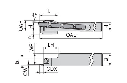 Ceratizit MC10R-1010K-S MaxiClick Toolholder Cutting Depth Mm 70874310 (0712768)