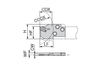 Ceratizit MSS-E32R45-FX4.1 ModularClamp Radial Grooving Module short/long 70875532 (0710884)