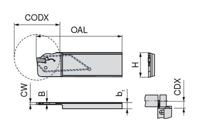 Ceratizit XLCFR 2608-DC-SX3 CoreLine SX-DC Reinforced Radial Blade 70879513 (0717489)