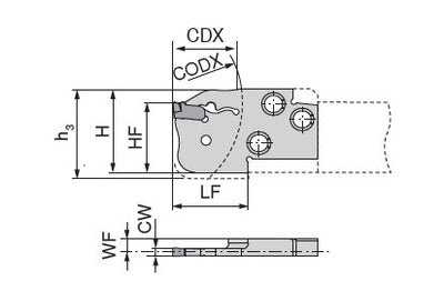 Ceratizit MSS-E32R35-SX3 ModularClamp Radial Grooving Module 70896032