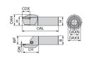Ceratizit E25R0020-2525X-GX24-4 AS40-50 MonoClamp Axial Monoholder 70903260 (0714166)