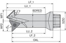 Ceratizit OC50R-HUB48R12K MaxiTurn Tool For Radial Clamping HubStar 7459454800 (0717024)