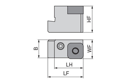 Ceratizit RK 3223-S19L MaxiTurn Wheel Set Cartridge SNMG 7461402301 (0725179)