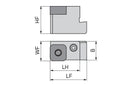 Ceratizit RK 3223-S19R MaxiTurn Wheel Set Cartridge SNMG 7461402300 (0725180)